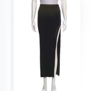 Cotton Citizen Black verona maxi Skirt. High slit. NWOT
